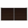 vidaXL Raised Bed Brown Galvanized Steel Large Rectangular Modern