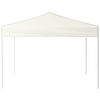 vidaXL Party Tent Cream 210D Oxford fabric with silver coating, steel frame