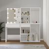 vidaXL LED Dressing Table With Cabinet High gloss white