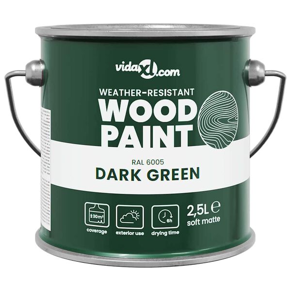 vidaXL Wood Paint Green 6.50 x 6.50 x 6.26 in Wall Print