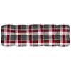 vidaXL Sofa Cushion Set of 7 Red Check Pattern 100% Polyester