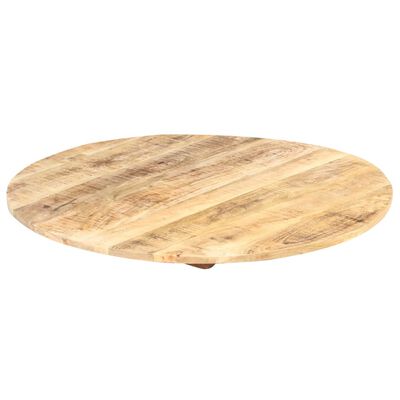 vidaXL Table Top Ø27.6"x(0.5"-0.6") Solid Mango Wood