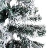 vidaXL Slim Artificial Half Christmas Tree with Flocked Snow 4 ft