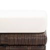 vidaXL Garden Stool Brown, Cream White