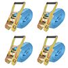 vidaXL Ratchet Tie Down Straps 4 pcs 4 Tonnes 26.2 'x1.97 " Blue