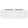 vidaXL Coffee Table White Engineered wood 45.7 x 27.2 x 15.7 in