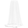 vidaXL Mosquito Net for Umbrella 220 Mesh White Φ129.9x98.4"
