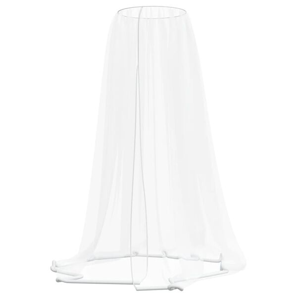 vidaXL Mosquito Net for Umbrella 220 Mesh White Φ129.9x98.4"