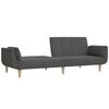 vidaXL Sofa Bed Dark Grey Fabric (100% polyester), Wood, Foam, Plastic