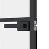 vidaXL Interior Door Black 40.2"x79.3" Tempered Glass&Aluminum Slim