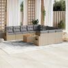 vidaXL Garden Sofa Set Mix beige