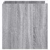 vidaXL Bedside Cabinet Grey Sonoma Engineered Wood 17.7 x 19.7 x 19.7 in
