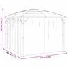 vidaXL Gazebo with Curtains 118.1x118.1x104.3" Anthracite