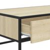 vidaXL Coffee Table Sonoma oak Engineered wood, metal