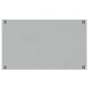 vidaXL Wall-mounted Magnetic Board White 39.4"x23.6" Tempered Glass