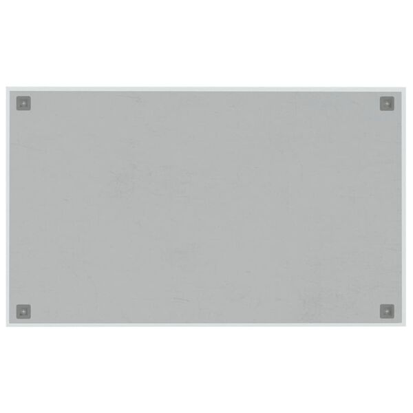 vidaXL Wall-mounted Magnetic Board White 39.4"x23.6" Tempered Glass