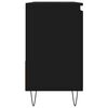 vidaXL Bathroom Cabinet Black Engineered wood, iron Medium