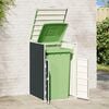 vidaXL Wheelie Bin Storage for Single Bin Anthracite 28.3"x31.9"x45.3" Steel