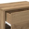 vidaXL Wall-mounted Bedside Cabinet Artisian Oak Engineered Wood Compact