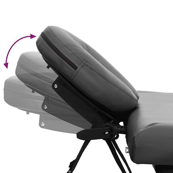 vidaXL Massage Table with 4 Zones Aluminum Frame Anthracite 73.2"x26.8"