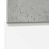 vidaXL Dishwasher Panel Concrete grey Engineered wood One Size Durable