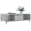 vidaXL Coffee Table Concrete Grey Engineered Wood, Iron Medium