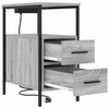 vidaXL Bedside Cabinet 2 pcs Grey Sonoma 11.81 x 18.90 x 24.02 in