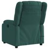vidaXL Electric Massage Recliner Chair Dark Green Fabric