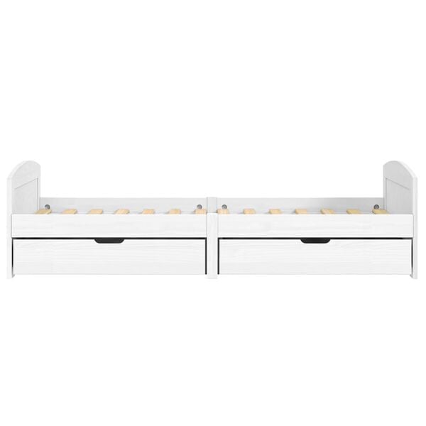 vidaXL Day Bed White Solid pine wood, engineered wood 35.4 x 78.7 in