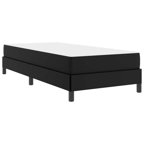vidaXL Bed Frame with Mattress Black 31.50 x 78.74 in Fabric