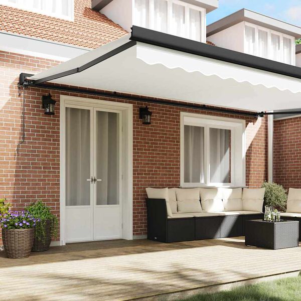 vidaXL Awning White 350 x 250 x 165 cm Polyester and Aluminium
