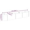 vidaXL Garden Raised Bed Anthracite Powder-coated steel Large Durable
