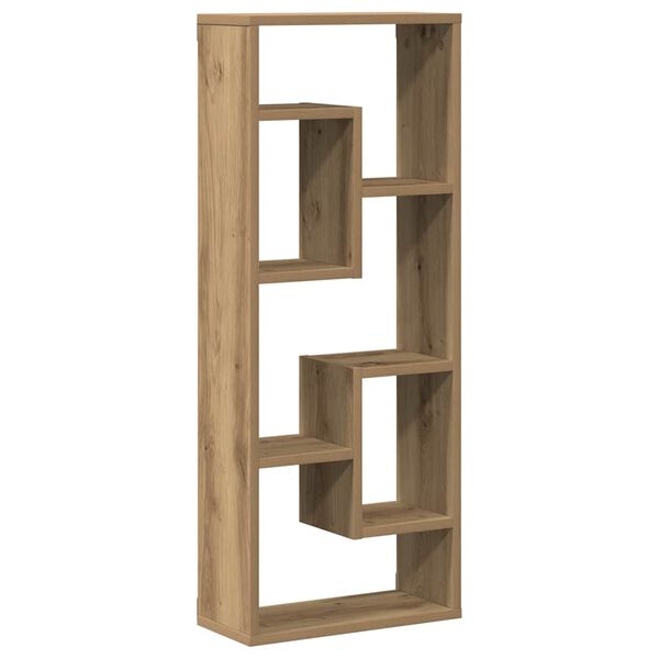 vidaXL Wall Shelf Artisan Oak 14.2"x6.3"x35.4" Engineered Wood