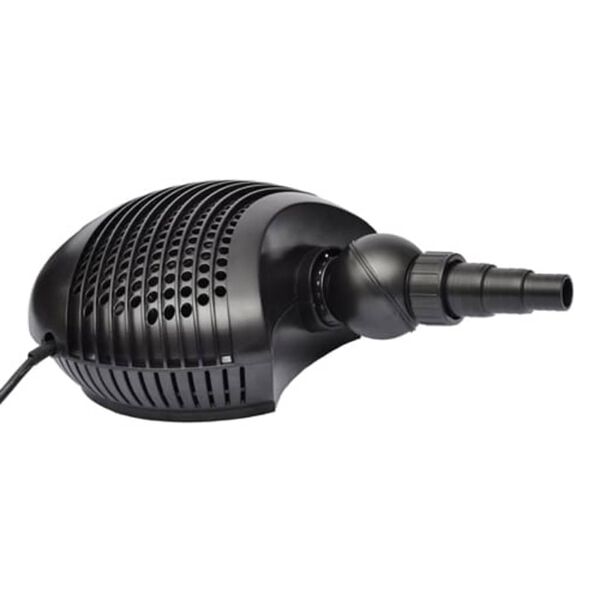 vidaXL Filter Pump Black Plastic Medium Detachable Pond Pump Round
