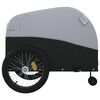 vidaXL Bike Trailer Black and Gray 99.2 lb Iron