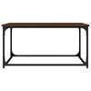 vidaXL Coffee Table Brown Oak Engineered Wood and Iron Medium