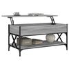 vidaXL Coffee Table Gray Sonoma Engineered Wood and Metal Medium