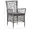 vidaXL 5 Piece Patio Dining Set Gray