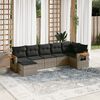 vidaXL Garden Sofa Set Grey