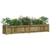 vidaXL Garden Planter Set of 2 Natural pine Impregnated pine wood Large