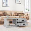 vidaXL Coffee Table Concrete Grey Engineered Wood 35.4 x 19.7 x 13.8 in