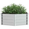 vidaXL Garden Raised Bed Silver Galvanized Steel Large Durable