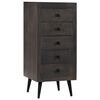 vidaXL Sideboard Brown Mango wood, powder-coated steel Sideboard