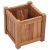 vidaXL Raised Bed Natural Teak Solid Teak Wood 11.8 x 11.8 x 11.8 in