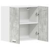 vidaXL Kitchen Wall Cabinet Concrete Grey Engineered Wood