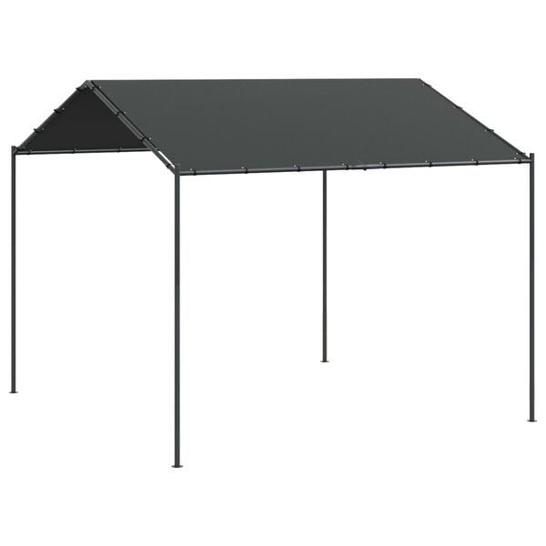 vidaXL Canopy Tent Anthracite Powder-coated steel, Polyester 9.8 x 9.8 ft