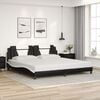 vidaXL Bed Frame Black and White