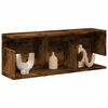 vidaXL Wall Cabinet Smoked Oak Engineered Wood Medium Wall Mounting