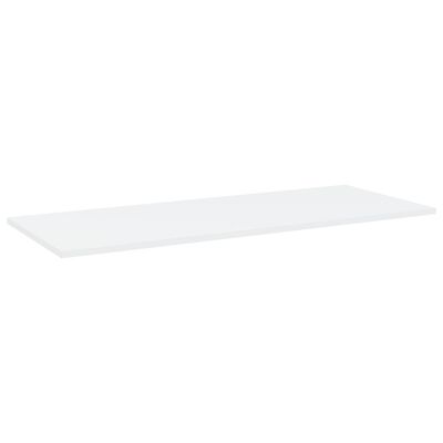 vidaXL Bookshelf Boards 4 pcs White 39.4"x15.7"x0.6" Engineered Wood