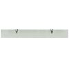 vidaXL Floating Shelf Frosted Tempered safety glass, Zinc alloy